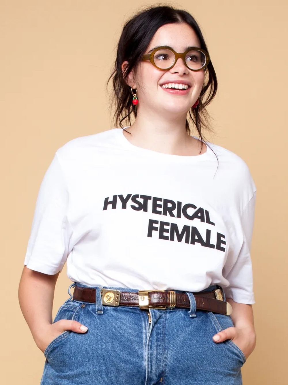 Rachel Antonoff Hysterical Female Graphic Tee - White
